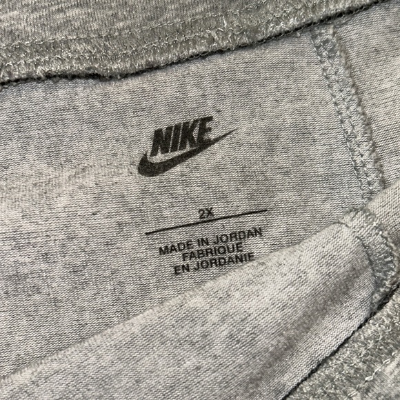 NIKE WOMENS BIKER SHORTS WIDE BAND SIZE 2X GRAY - Picture 3 of 4